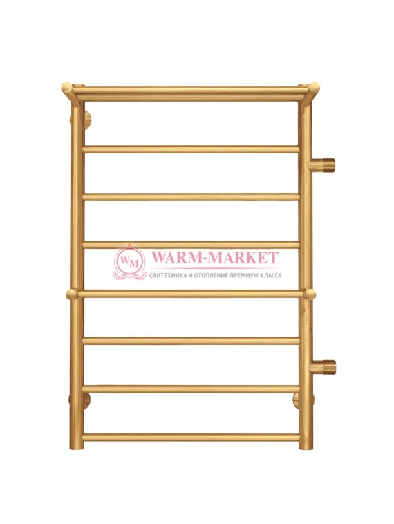 Анкона П8 - водяной полотенцесушитель, боковое подключение, цвет бронза