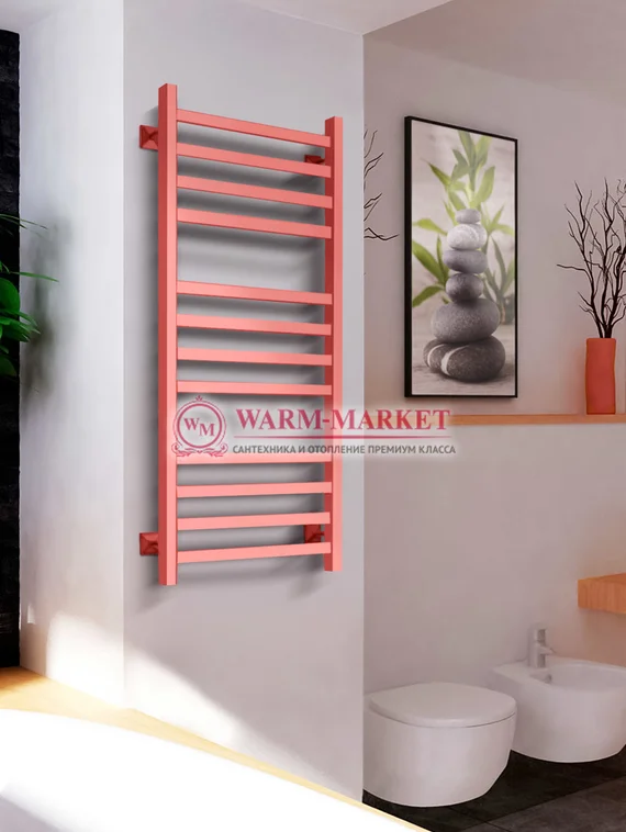 Quadro V 30 Ral-цветной полотенцесушитель из квадратного и прямоугольного профиля