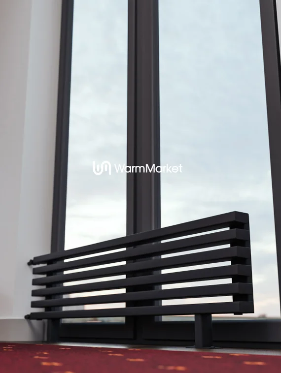 Bareng Select ZN 1500 - напольный трубчатый радиатор шириной 1500 мм, боковое подключение