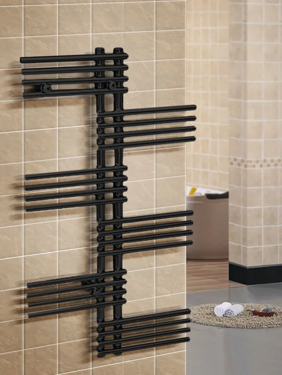 Brigantina R -электрический дизайн полотенцесушитель с перекладинами внахлест