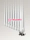 Вертикальный трубчатый радиатор, двухтрубный с нижним правым/левым подключением