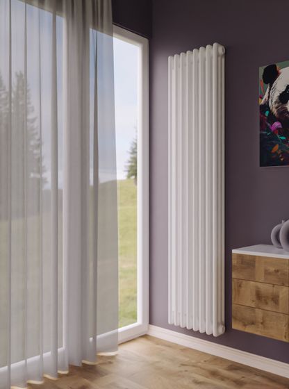 Bronto Pipe 3180 - трехтрубный трубчатый радиатор высотой 1800 мм, нижнее подключение