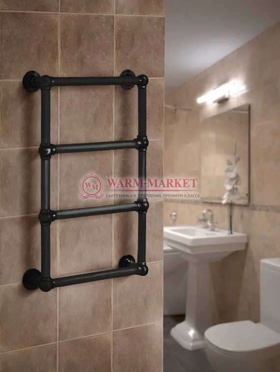 Полотенцесушитель Warmer Bomond в ретро стиле 600х400 мм, 4 перекладины