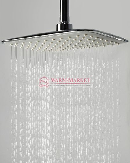 Встраиваемый комплект для душа с верхней душевой насадкой и лейкой черный А14031-Bl