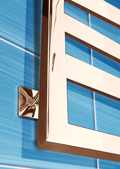 Tempra Bronze - бронзовый дизайн полотенцесушитель с широким профилем прямоугольного сечения