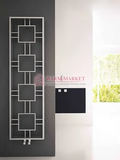 Дизайнерский полотенцесушитель из матовой полированной нержавеющей стали Squa Carisa