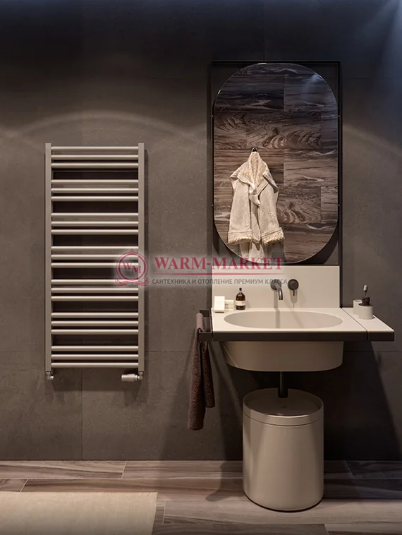 Mandarino Tubo 500х1200 - цветной полотенцесушитель из анодированного алюминия, модель 21/101