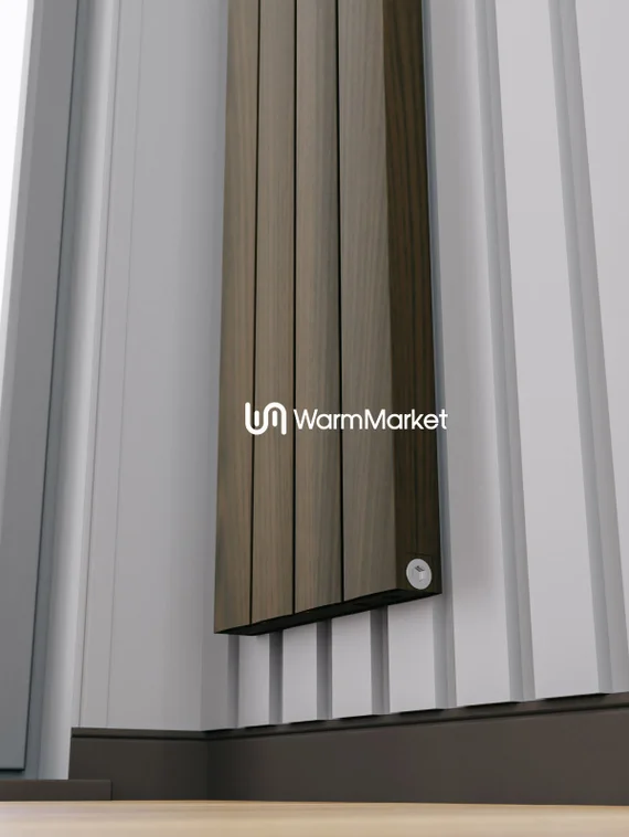 Axxinot Barkas V 1000 - вертикальный алюминиевый радиатор высотой 1030 мм