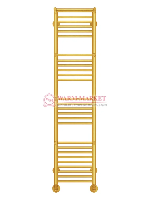 Аврора П27-1 - электрический полотенцесушитель с полками, цвет золото
