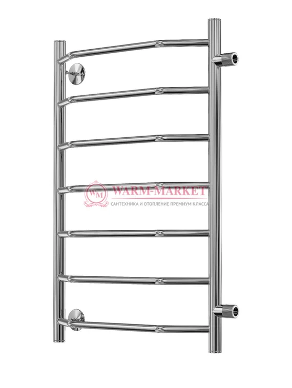 Виктория П7 - водяной полотенцесушитель, боковое подключение, черный