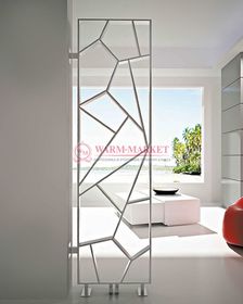 Дизайнерский полотенцесушитель из матовой полированной нержавеющей стали Tria Carisa