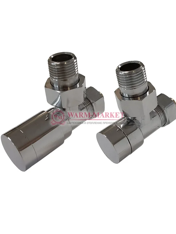 Комплект клапанов с ручной регулировкой Elegant 6042 Хром