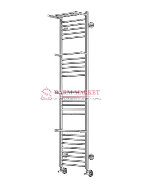 Аврора П27-1 - электрический полотенцесушитель с полками, цвет золото