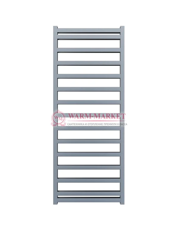 Mandarino Quadrata 500х1200 - цветной полотенцесушитель из анодированного алюминия, модель 15/12