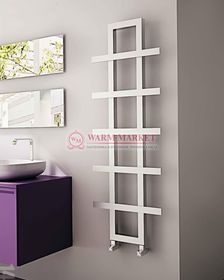 Дизайнерский полотенцесушитель из матовой полированной нержавеющей стали Iguana Carisa