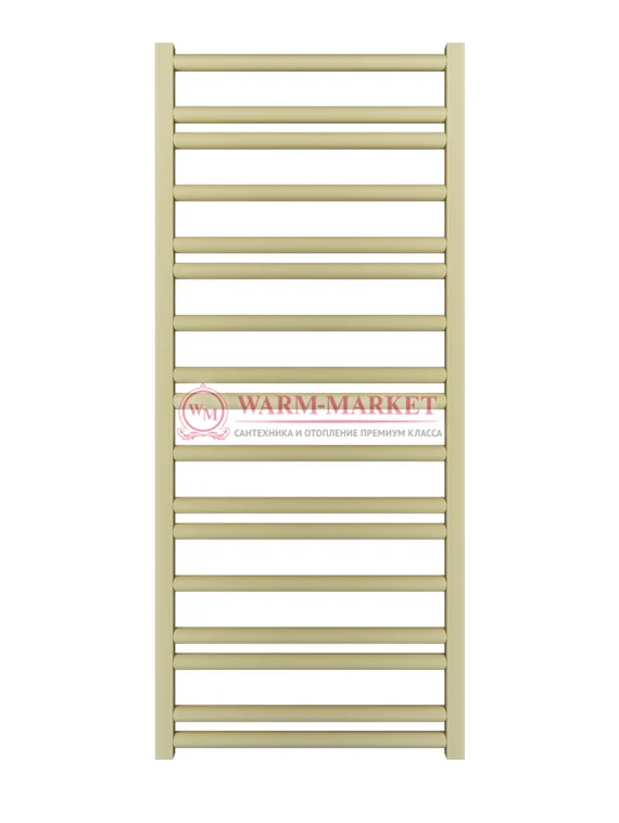 Mandarino Tubo 500х1200 - цветной полотенцесушитель из анодированного алюминия, модель 17/20