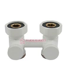 Узел нижнего подключения прямой G 3/4 x 3/4 D=50 MM белый