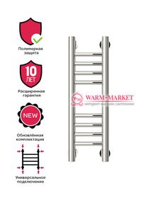 Mini 500х150 - узкий электрический полотенцесушитель из нержавеющей стали 150 мм шириной