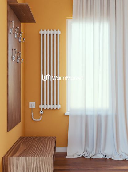 Bareng Softy Electric 2120 - электрический вертикальный двухтрубный трубчатый радиатор высотой 1200 мм