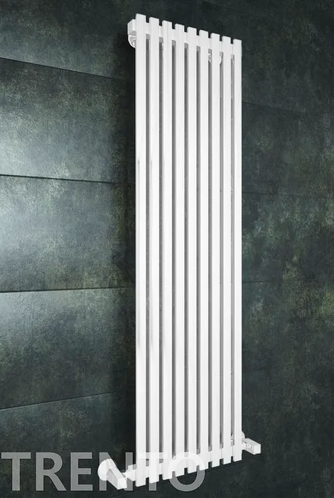 Trento E - электрический дизайн полотенцесушитель с прямоугольными вертикалями. | Фото 2