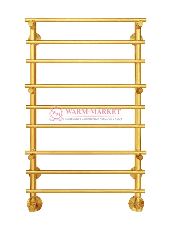 Вента П9 - водяной полотенцесушитель, нижнее подключение, цвет золото