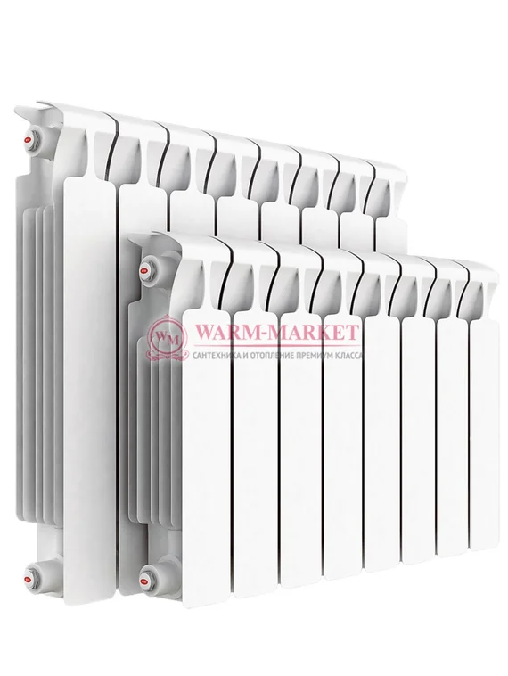 Rifar Monolit VL 500 - биметаллический радиатор с нижним левым подключением