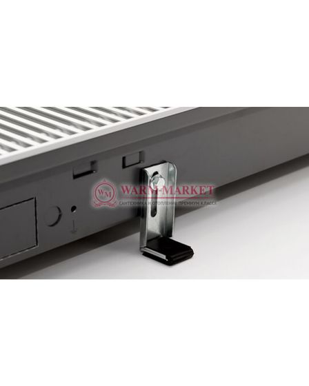 Внутрипольный конвектор Katherm NK глубиной 150 мм с рулонной решеткой