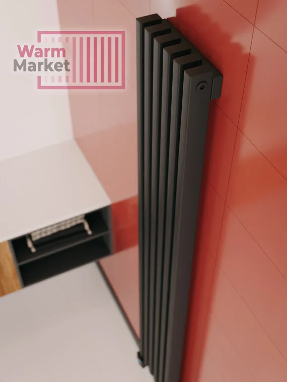 Axxinot Cardea 60х30 VE - вертикальный электрический радиатор высотой 1250 мм, 6 секций