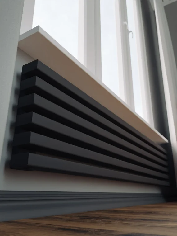 Bronto Plex Z - горизонтальный трубчатый радиатор шириной 1500 мм, нижнее левое подключение