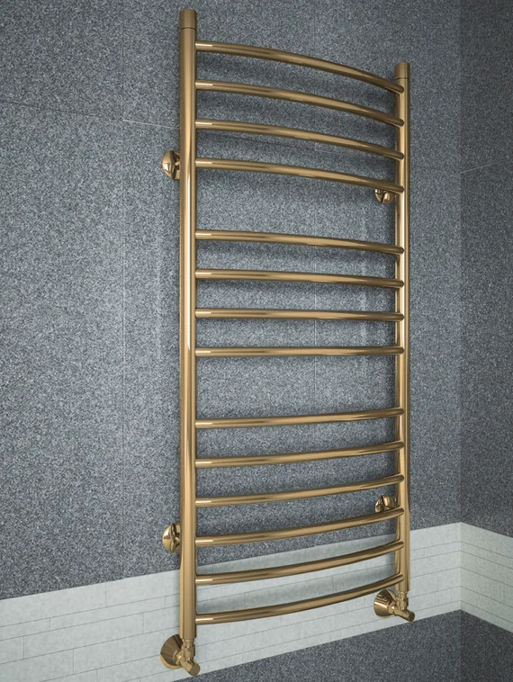 Classic Lux Bronze - бронзовый полотенцесушитель слегка выгнутый вперед