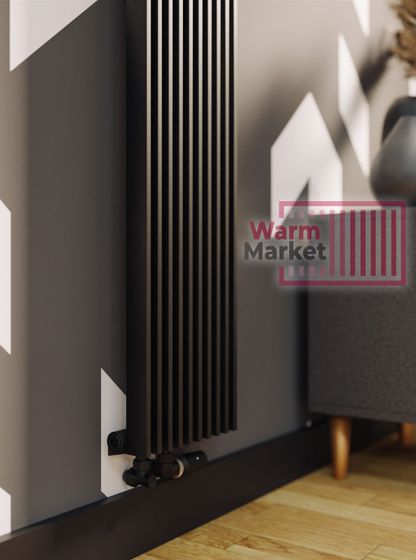 Вертикальный трубчатый радиатор KZTO Paralleli v1 1284 шаг 25