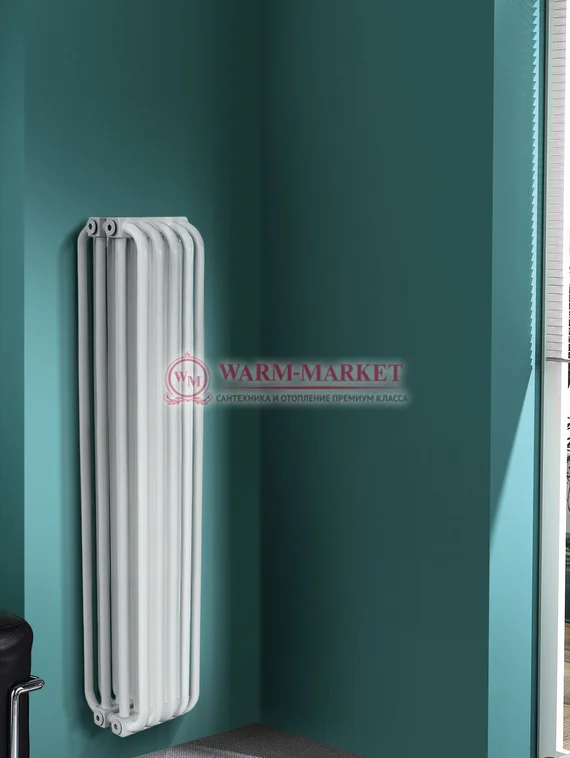 Вертикальный трубчатый радиатор KZTO RS‌-4 высотой 1540 мм