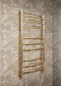 Galant  Bronze - бронзовый водяной полотенцесушитель со слегка выгнутыми перекладинами