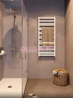 Mandarino Quadrata 500х1200 - цветной полотенцесушитель из анодированного алюминия, модель 19/65