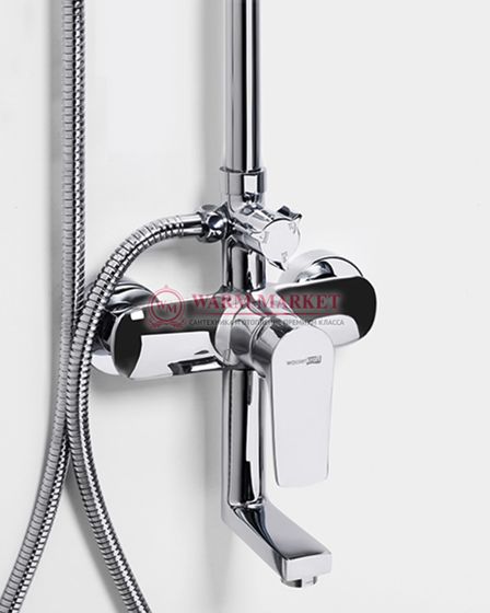 Душевой комплект со смесителем черный A16601-Bl