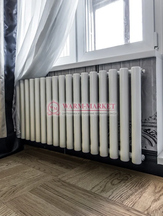 Трубчатый радиатор KZTO Garmonia V1 высотой 345 мм