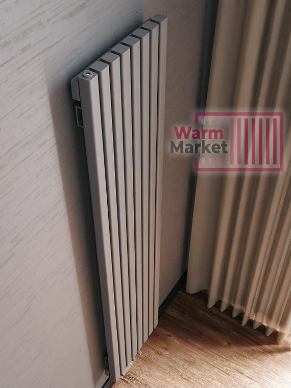 Axxinot Fortalla 40х40 V - вертикальный радиатор высотой 1250 мм, 8 секций