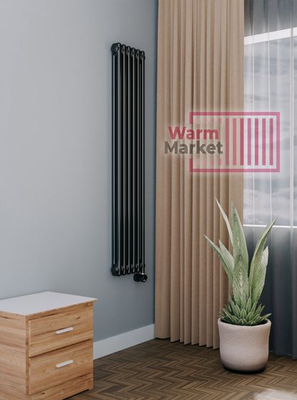 Axxinot Sentir Electric 2150 - электрический вертикальный двухтрубный трубчатый радиатор высотой 1500 мм