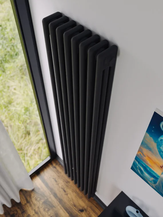 Bronto Pipe 3180 - трехтрубный трубчатый радиатор высотой 1800 мм, нижнее подключение