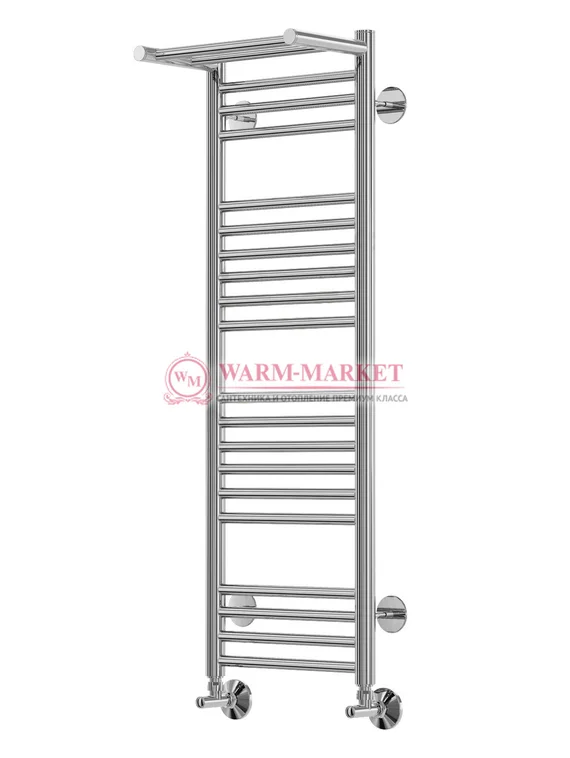 Аврора П20-1 - электрический полотенцесушитель с полкой, цвет бронза