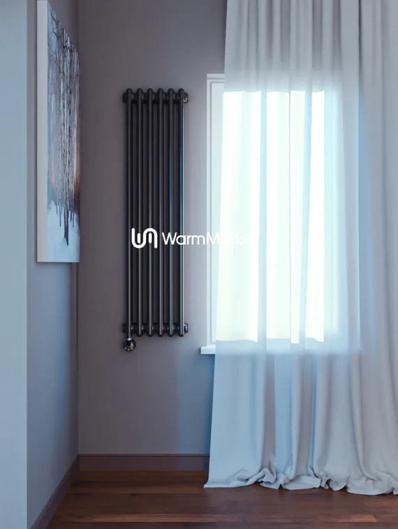 Bareng Softy Electric 2120 - электрический вертикальный двухтрубный трубчатый радиатор высотой 1200 мм