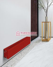 DiaNorm Ventil Compact CV33 , высотой 200 мм - панельный радиатор с нижним/боковым подключением красного цвета