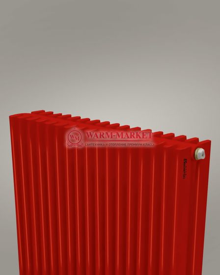 Paralleli v 2 1750 шаг 25 вертикальный трубчатый радиатор из прямоугольного профиля красного цвета