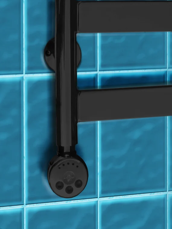 Napoli - вертикальный дизайн полотенцесушитель с широким профилем прямоугольного сечения