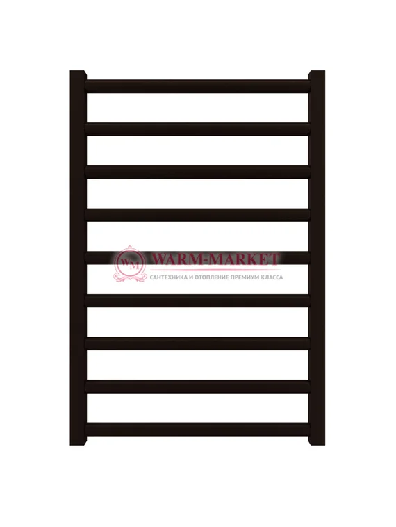 Mandarino Tubo 500х800 - цветной полотенцесушитель из анодированного алюминия, модель 9/1