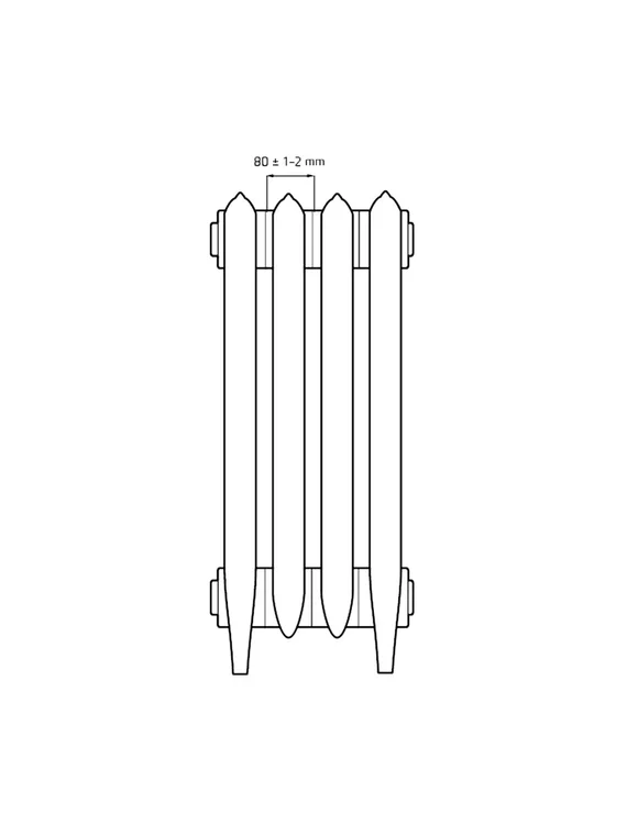Bristol 800 - чугунный дизайн радиатор