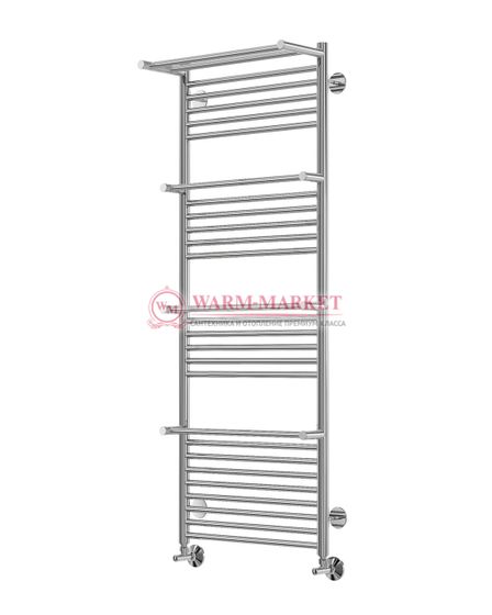 Аврора П27-3 - водяной полотенцесушитель с полками, нижнее подключение, цвет бронза