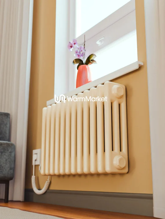 Bareng Softy Electric 3037 - электрический трехтрубный трубчатый радиатор высотой 370мм