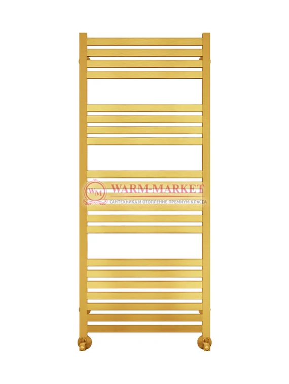 Тоскана П21 - водяной полотенцесушитель, нижнее подключение, цвет золото