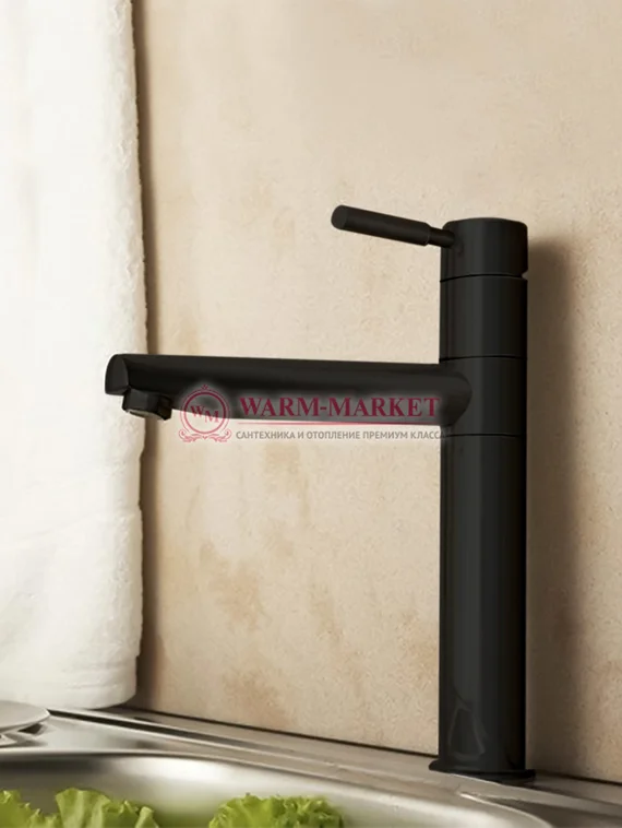 Смеситель для кухни черный Main 4107-Bl
